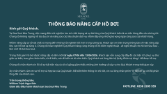 Thông báo nâng cấp hồ bơi