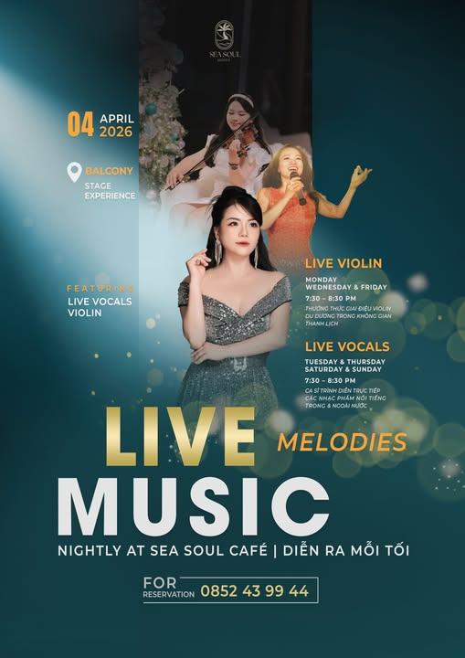 Sea Soul Café Lounge | lịch diễn âm nhạc tháng 04